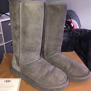 UGG Tall Grey Boot - Size: 8